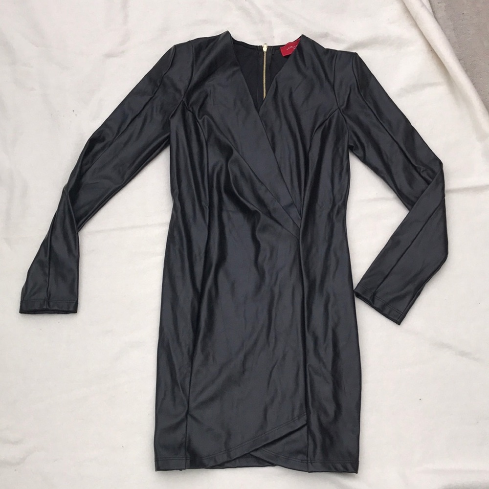 Akira Chicago faux leather black Elegant  ? sassy